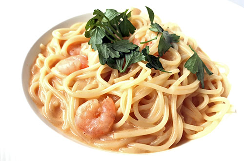 海老のクリームパスタ